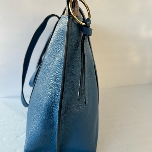 Coach NWT Large Tote Pebble Leather and Signature Print at Top Zippered Opening - Picture 5 of 14